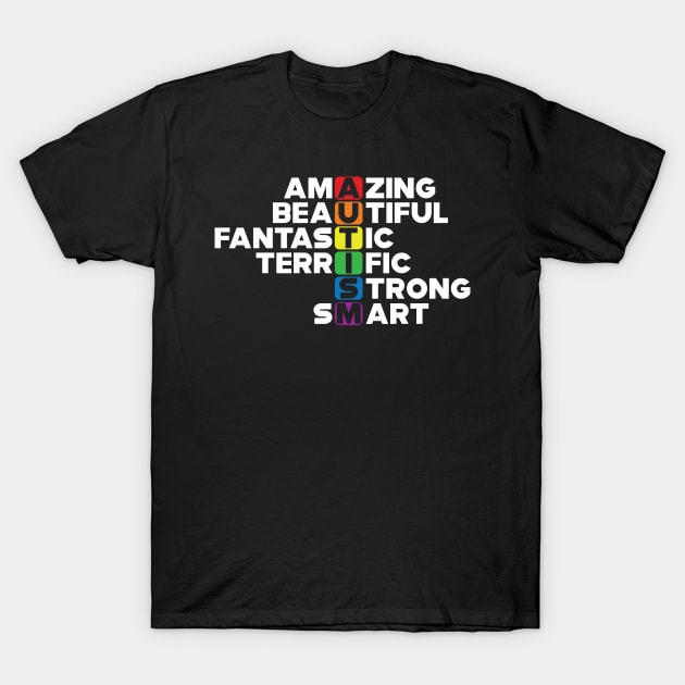 Autism Abbreviation - Amazing Beautiful T-Shirt by KC Happy Shop